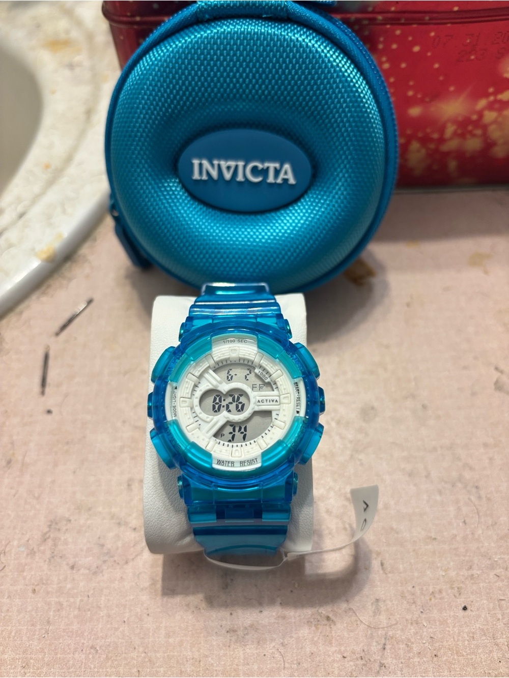 Invicta Blue Transparent Sports Watch